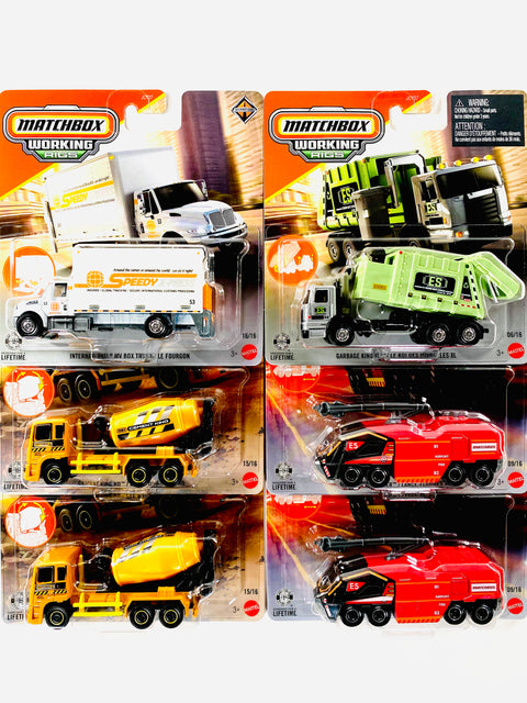 Matchbox 2025 Real Working Rigs Factory Sealed Case G (6 Cars)
