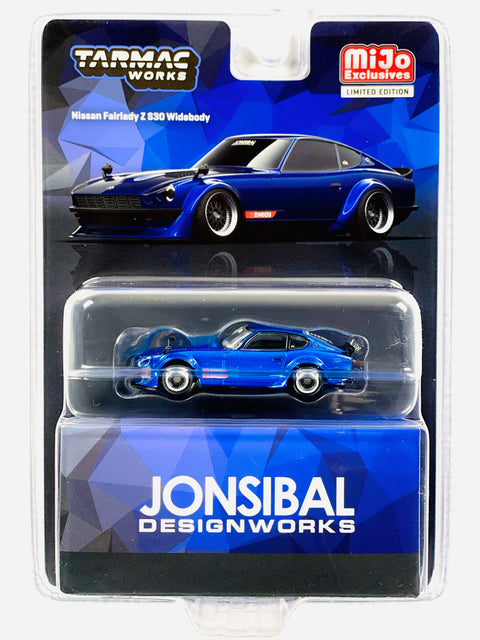Tarmac Works Mijo Exclusive Nissan Fairlady Z S30 Widebody By Jon Sibal Blue