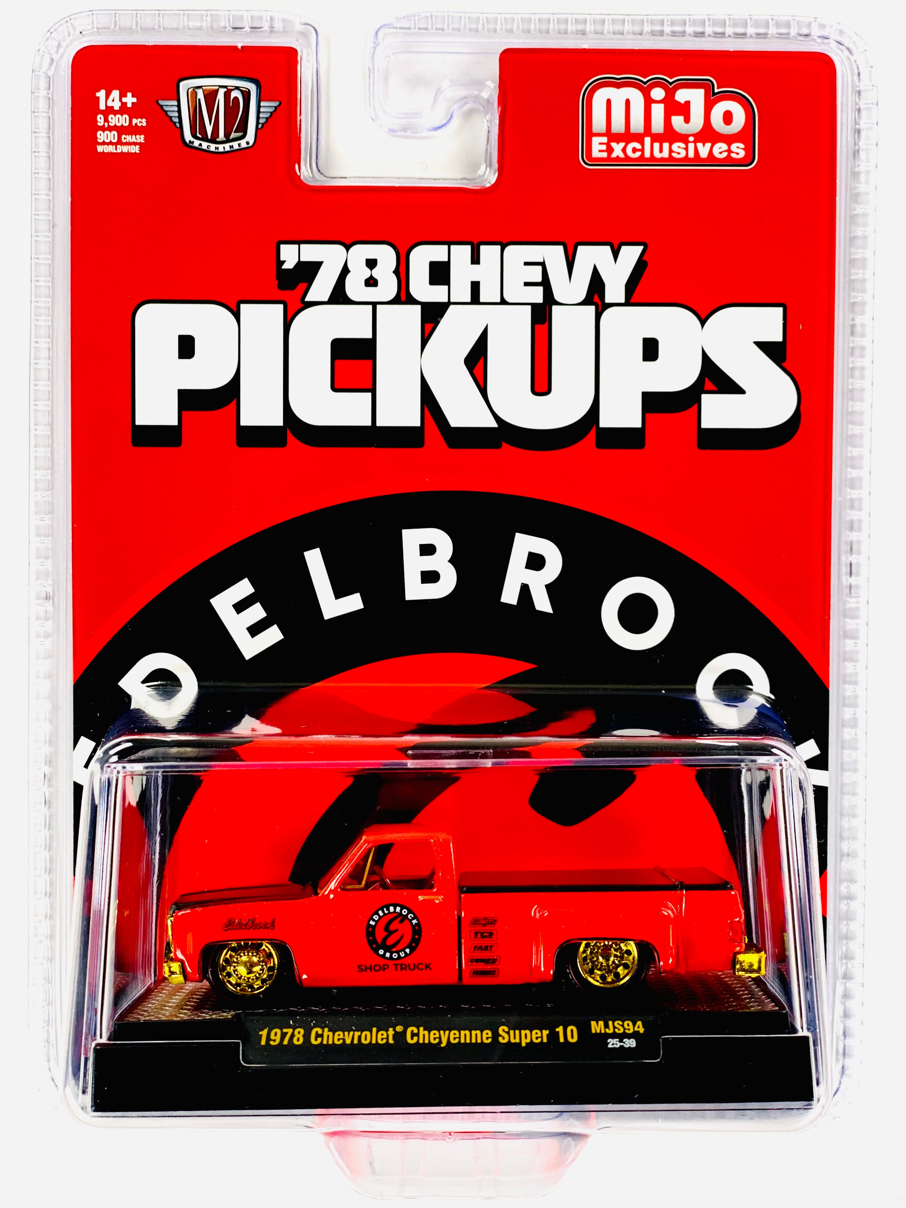 M2 Machines Mijo Exclusive Edelbrock 1978 Chevrolet Cheyenne Super