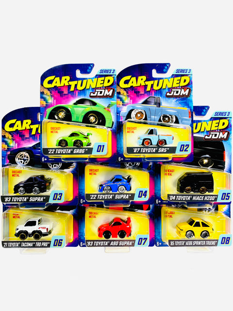 Car Tuned 2025 Series 3 JDM Tuners Assortment (8 cars)