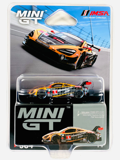 Mini GT Mijo Exclusive McLaren 720S GT3 Evo Pfaff Motorsports 2024 IMSA Daytona 24 Hrs #984