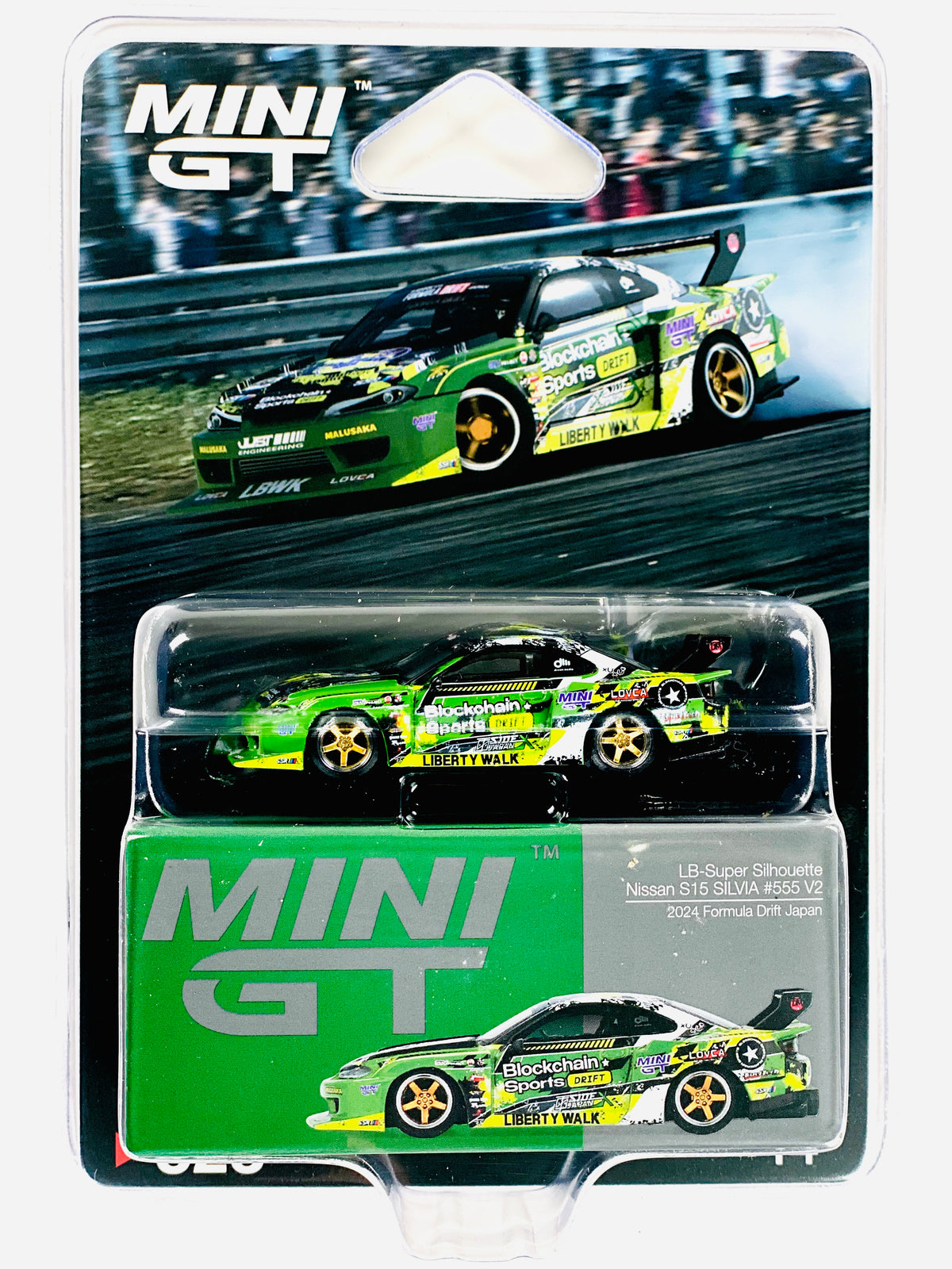 Mini GT Mijo Exclusive Nissan LB-Super Silhouette S15 Silvia #555 