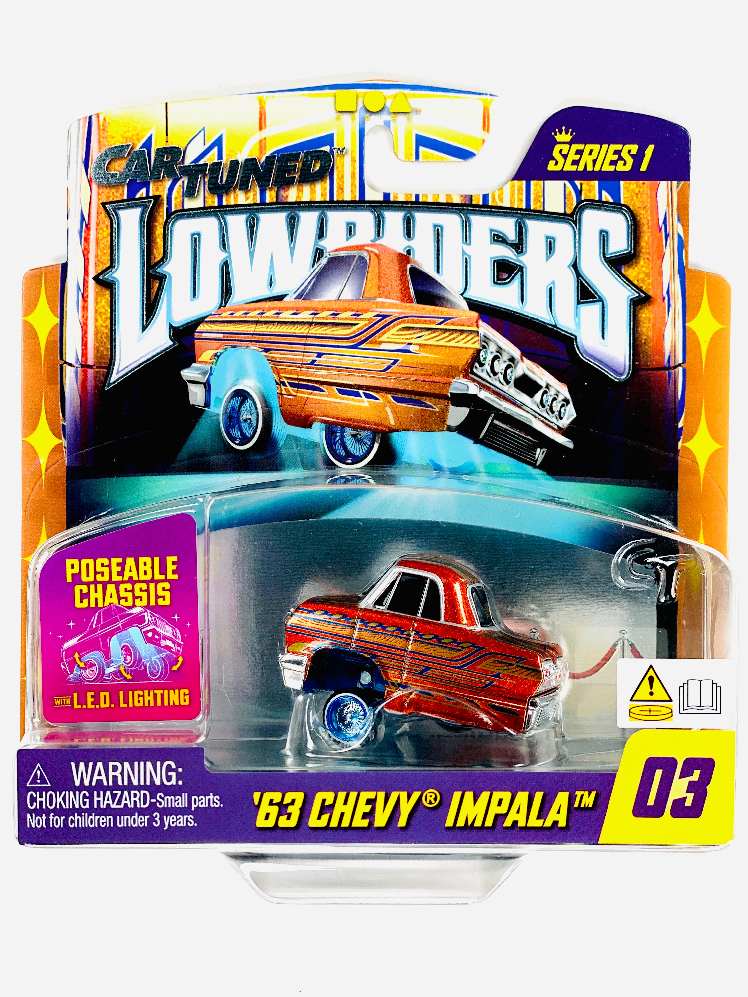 CarTuned Series 1 Lowriders Show Glow L.E.D. Light Up Chassis '63