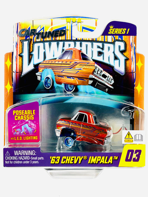 CarTuned Series 1 Lowriders Show Glow L.E.D. Light Up Chassis '63 Chevy Impala #03