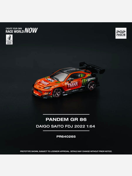 Pop Race Factory Sealed Pandem Toyota GR86 Daigo Saito Formula