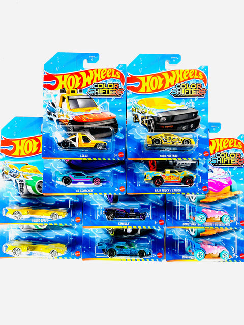 Hot Wheels 2025 Mix 4 Color Shifter Case D Factory Sealed Solid Pack (10 Cars)