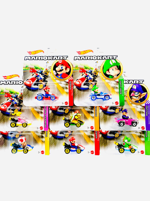 Hot Wheels 2026 Character Cars Mario Kart Case A (8 Cars)