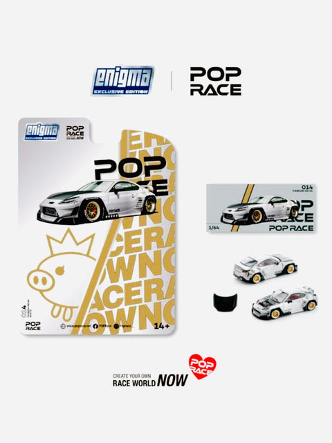 Pop Race Enigma Exclusive Pandem GR86 Crystal White Pearl #014 Chase
