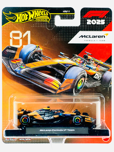 Hot Wheels 2025 F1 Formula 1 Race Team Oscar Piastri McLaren Formula 1 Team #81