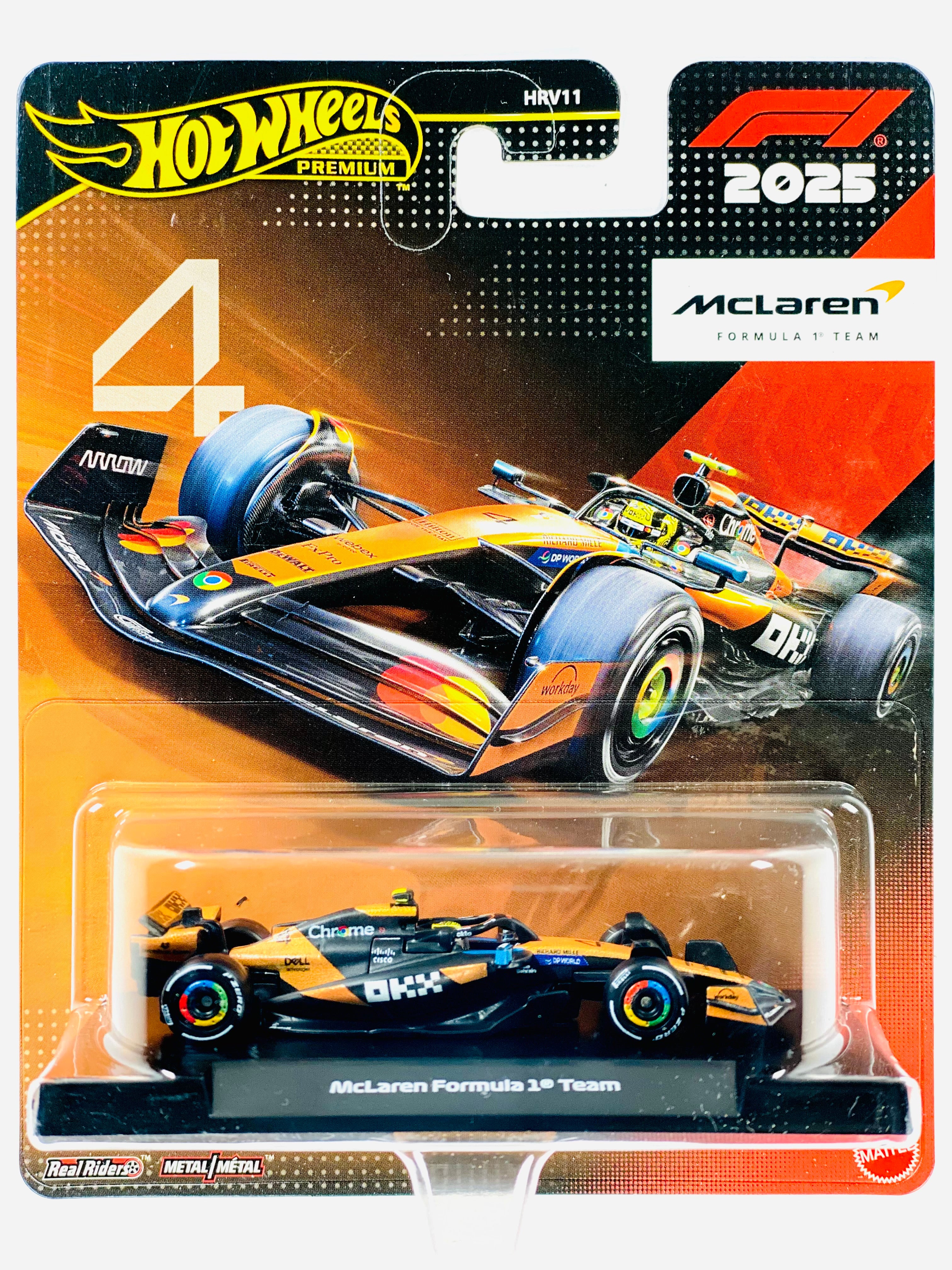 Hot Wheels 2025 Formula 1 Race Team Lando Norris McLaren Formula 1