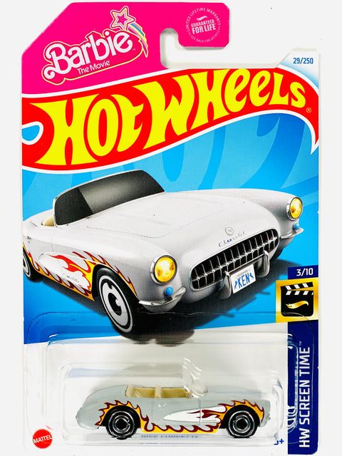 Hot Wheels 2022 HW Screen Time 1956 Corvette - Damaged Card