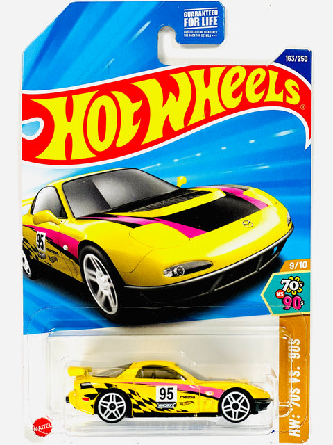 Hot Wheels 2024 '70s vs '90s '95 Mazda RX7 Drift - Damaged Card