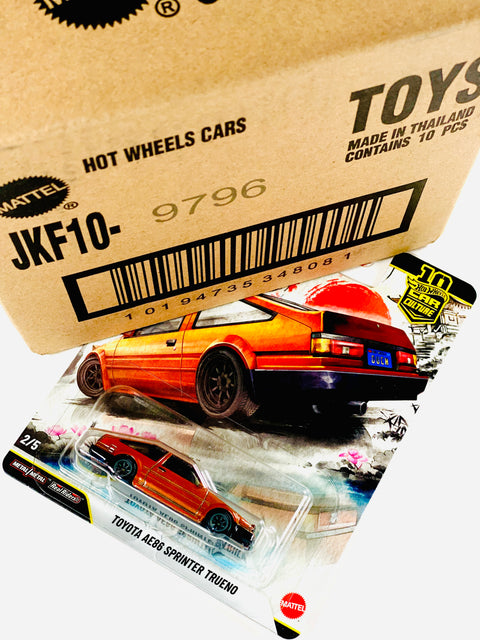 Hot Wheels 2026 Car Culture Toyota AE86 Sprinter Trueno Factory Sealed Solid Pack (10 Cars)