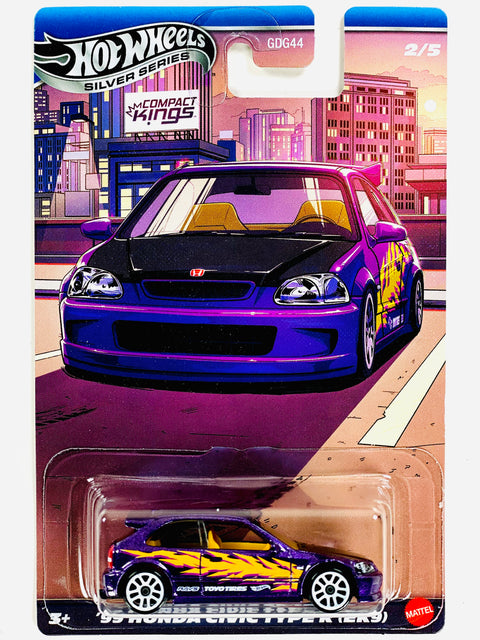 Hot Wheels 2026 Silver Series Automotive Compact Kings ’99 Honda Civic Type R (EK9)
