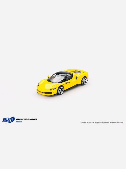 BBR Models Ferrari 296 GTB Giallo Modena Yellow