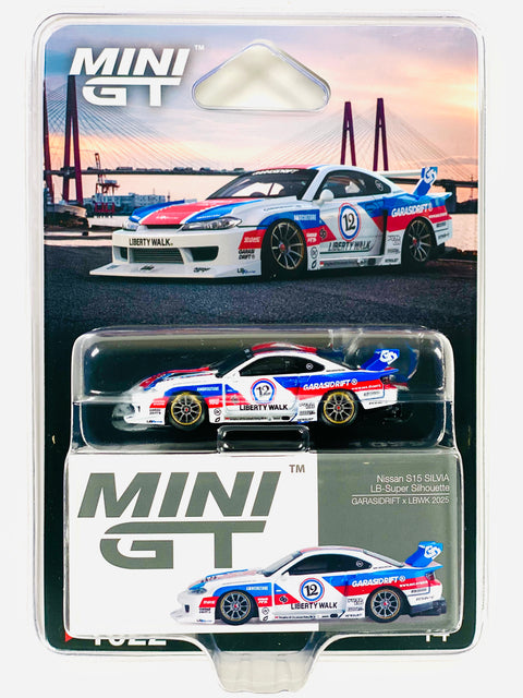 Mini GT Mijo Exclusive Nissan LB-Super Silhouette S15 SILVIA GARASIDRIFT x LBWK 2025 #1022