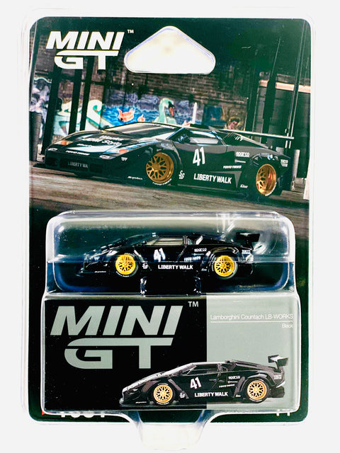 Mini GT Mijo Exclusive Lamborghini Countach LB-WORKS Black #1081