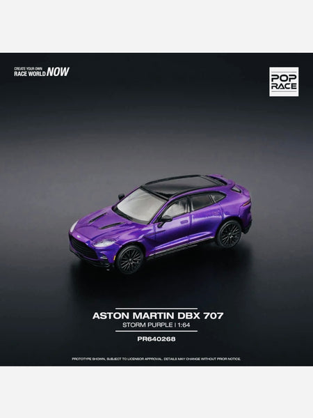 Pop Race Factory Sealed Aston Martin DBX 707 Storm Purple #268