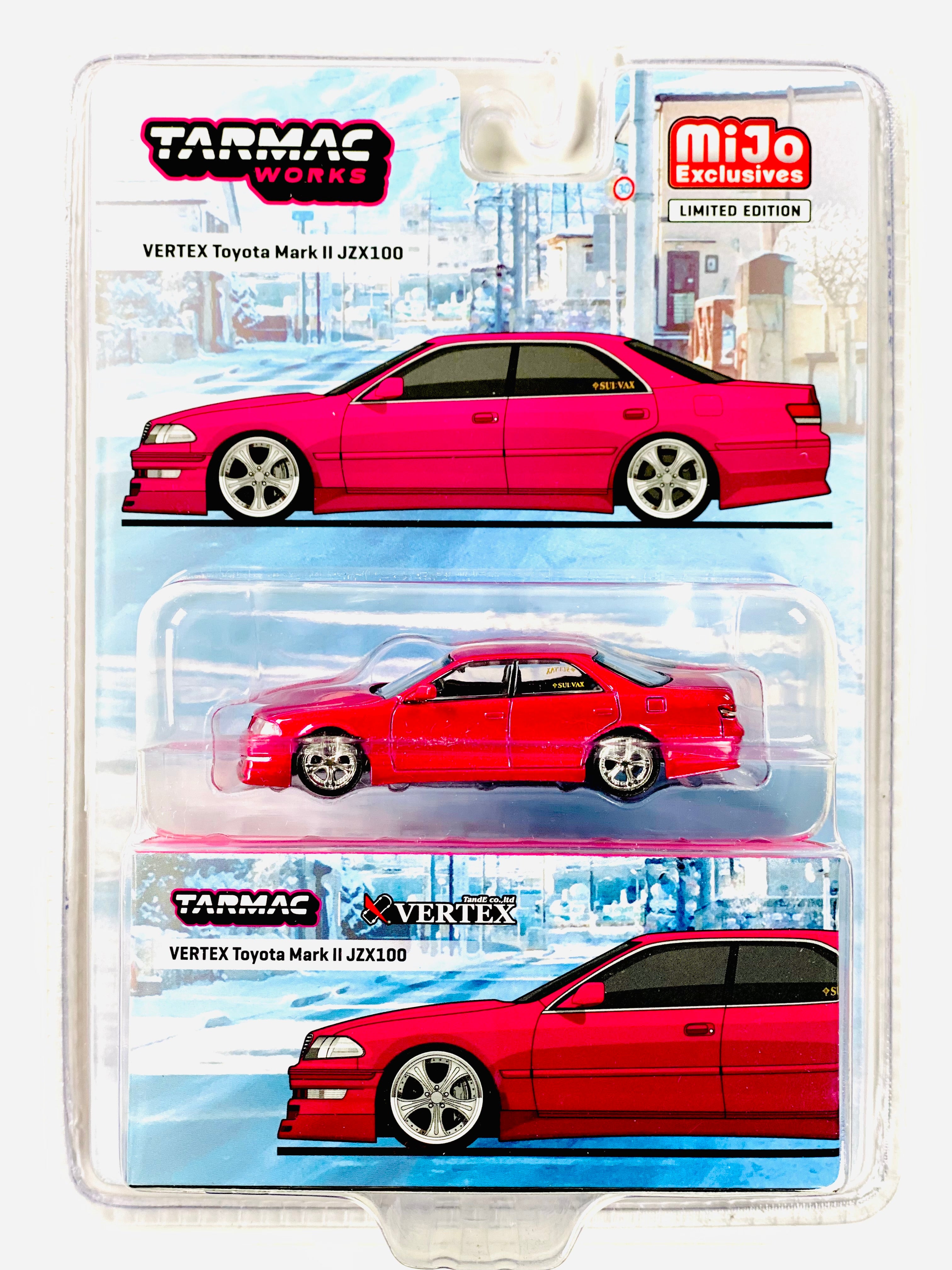 Tarmac Works Mijo Exclusive Vertex Toyota Mark II JZX100 – Jcardiecast