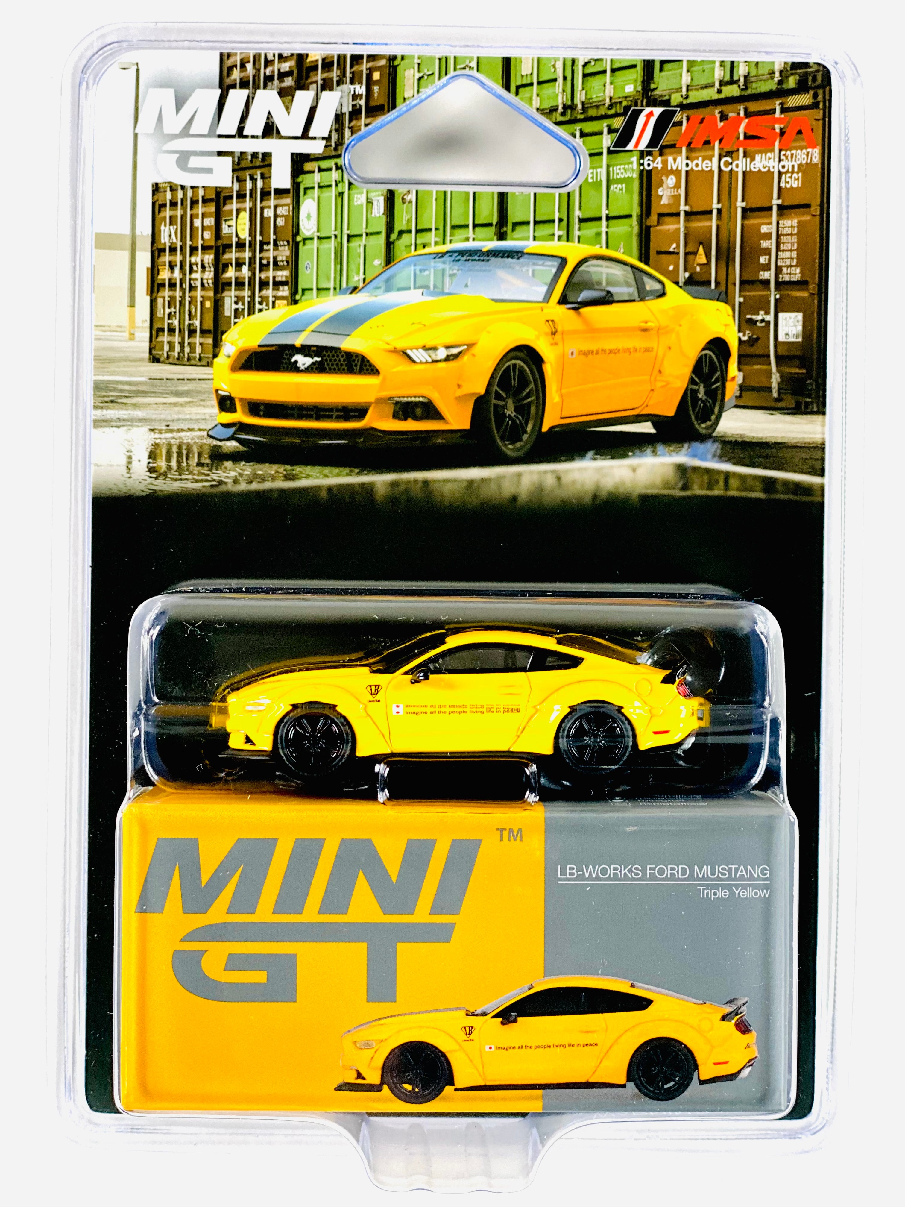 Mini GT Mijo Exclusive LB-WORKS Ford Mustang Triple Yellow #1077