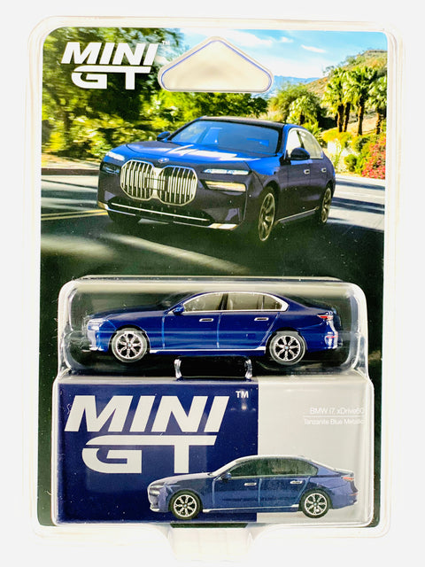 Mini GT Mijo Exclusive BMW i7 xDrive60 Tanzanite Blue Metallic #1111