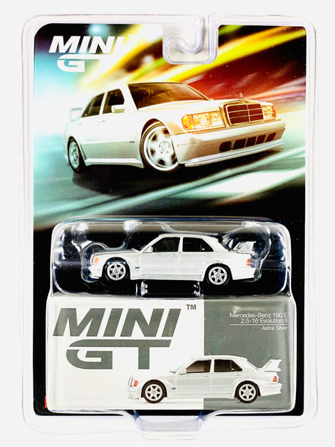 Mini GT Mijo Exclusive Mercedes-Benz 190E 2.5-16 Evolution II Astral Silver #852