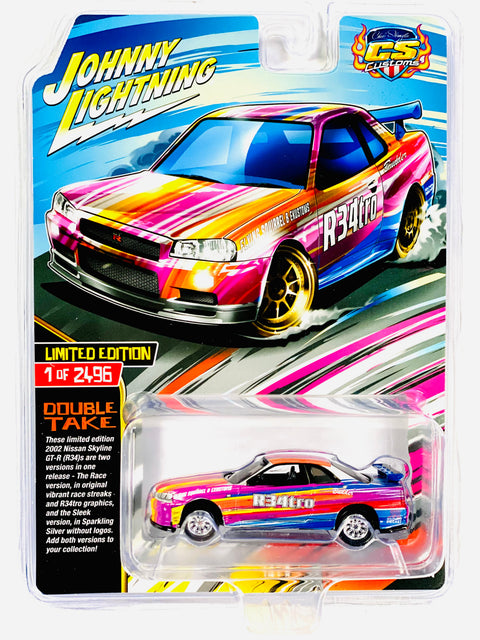 Johnny Lightning 2002 Nissan Skyline GT-R (R34) W/ Tampo
