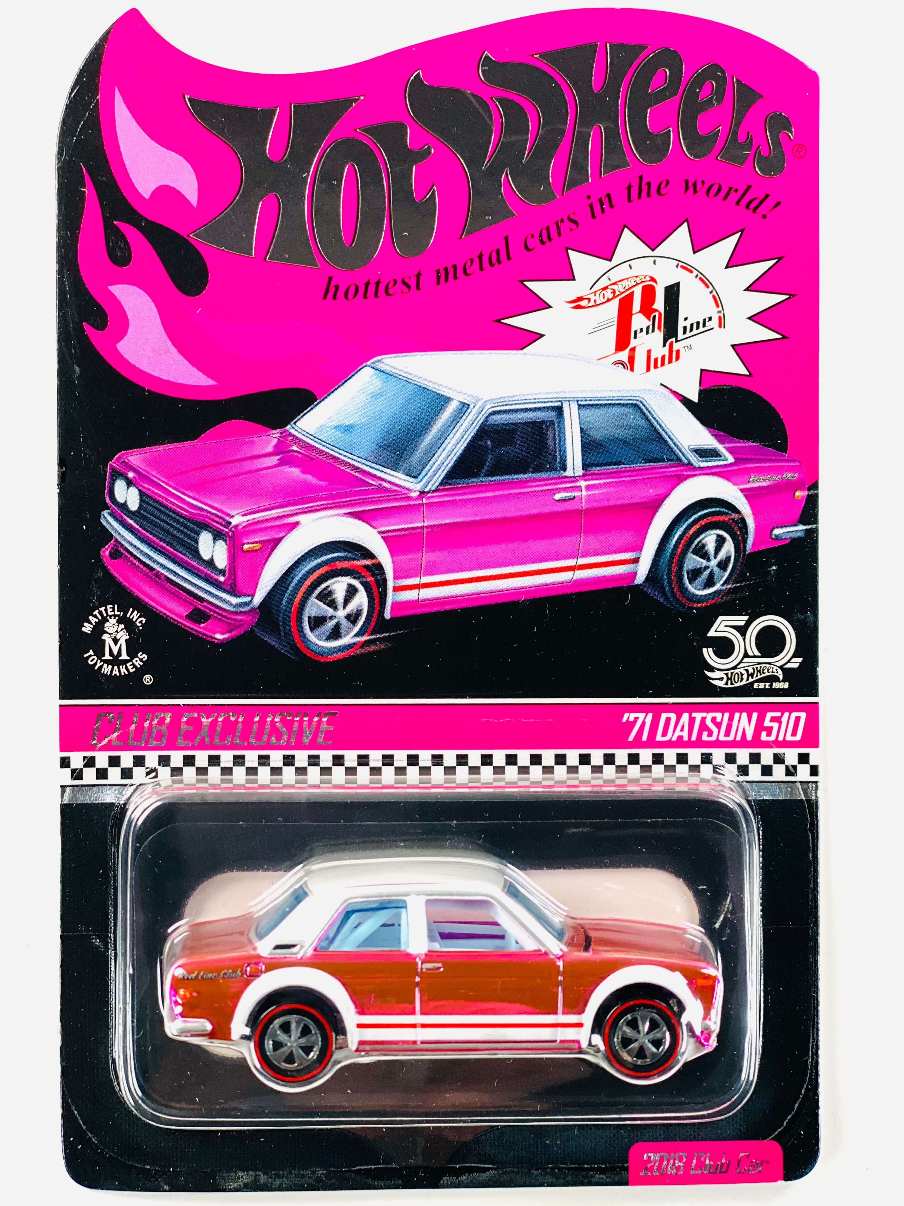 Hot Wheels 2018 RLC Club Exclusive '71 Datsun 510 - Damaged Card