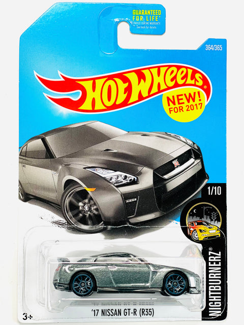 Hot Wheels Nightburnerz '17 Nissan GtR (R35) - Damaged Card/Blister