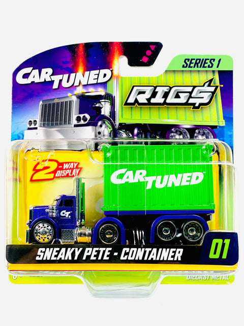 CarTuned 2025 Series 1 Container Rigs Sneaky Pete Blue/Green Container #01