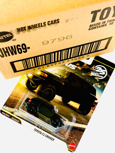 Hot Wheels 2026 Fast & Furious 25th Anniversary Toyota FJ Cruiser Factory Sealed Solid Pack (10 Cars)