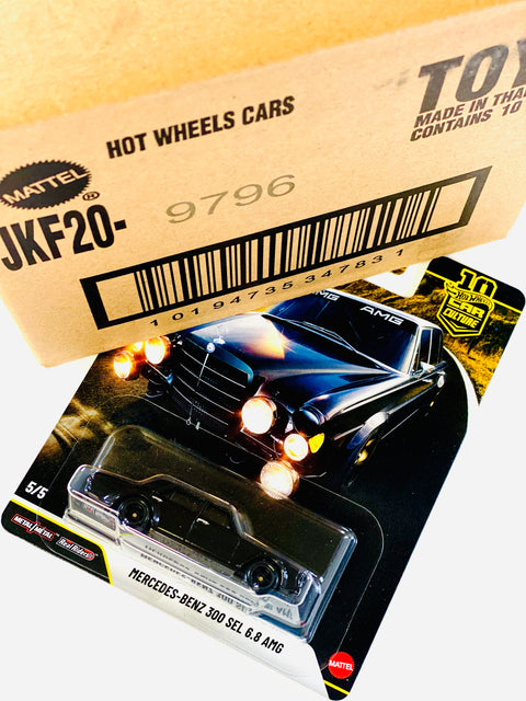 Hot Wheels 2026 Car Culture Mercedes-Benz 300 SEL 6.8 AMG Factory Sealed Solid Pack (10 Cars)