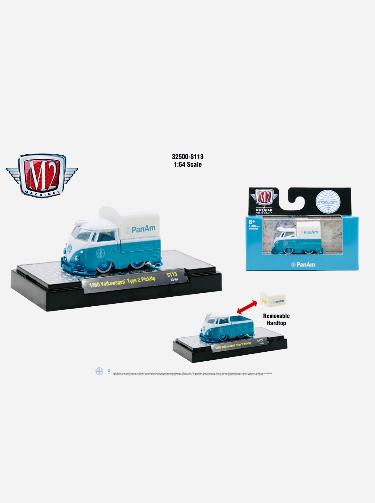 M2 Machines Auto-Club 1960 Volkswagen Type II Pickup – Jcardiecast