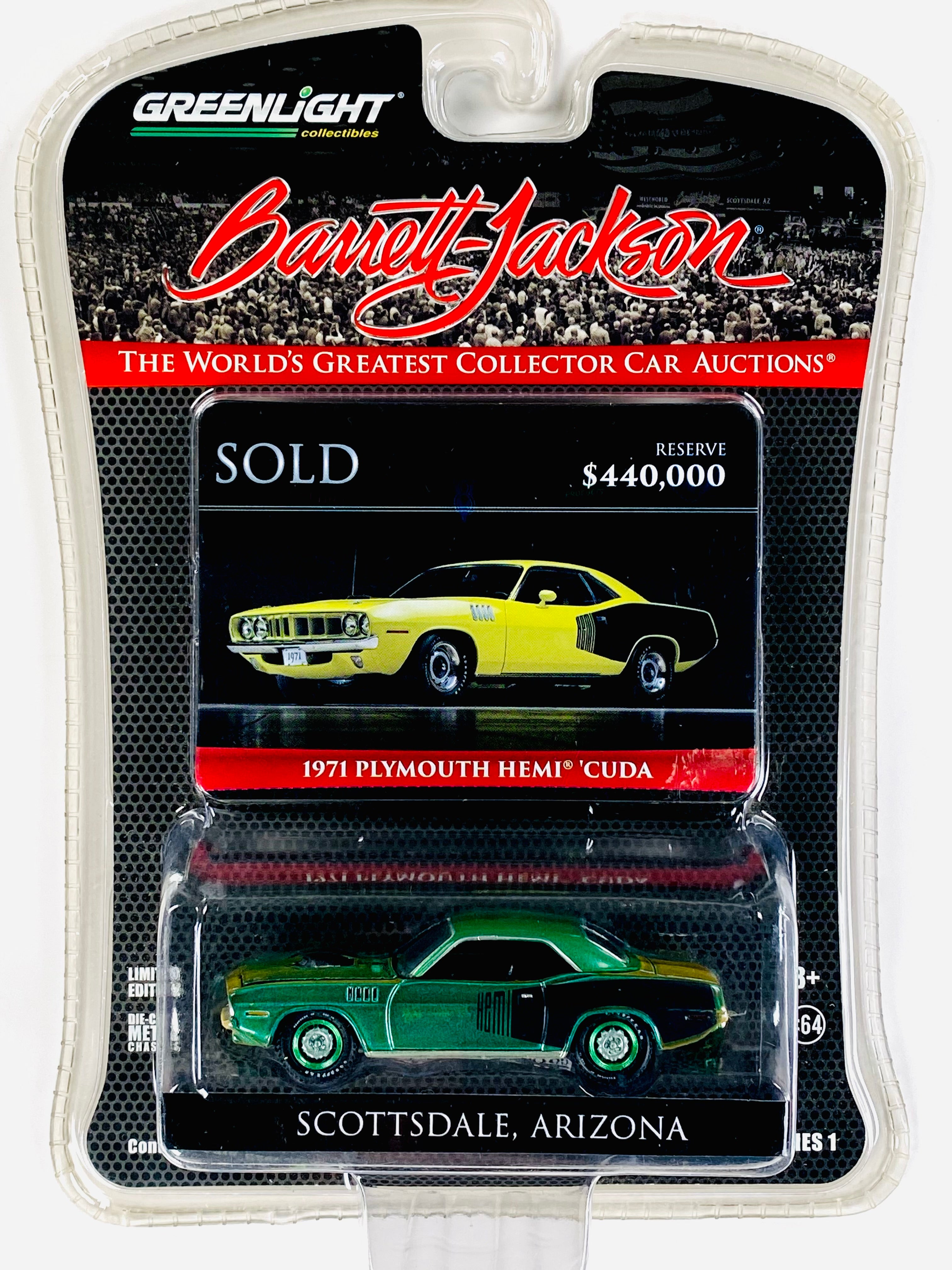 Greenlight Barrett Jackson Scottsdale, AZ 1971 Plymouth HEMI Cuda