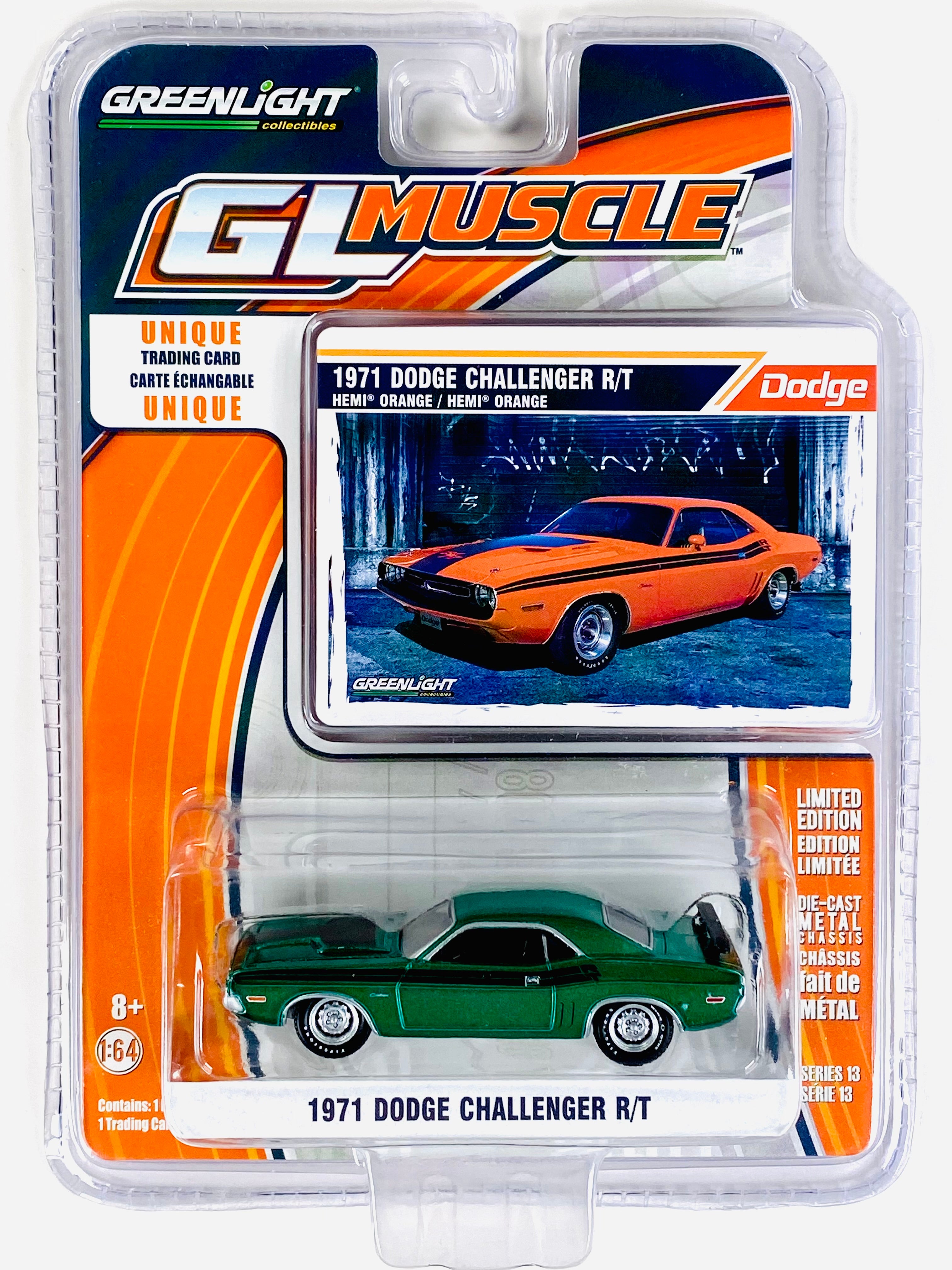 Greenlight GL Muscle 1971 Dodge Challenger R/T Hemi Orange Chase