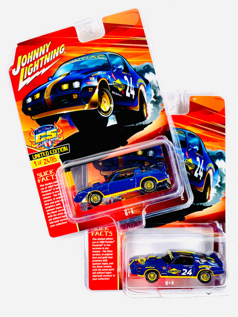 Johnny Lightning Sunoco Trans AM Tampo/No Tampo Pair (2 Cars)