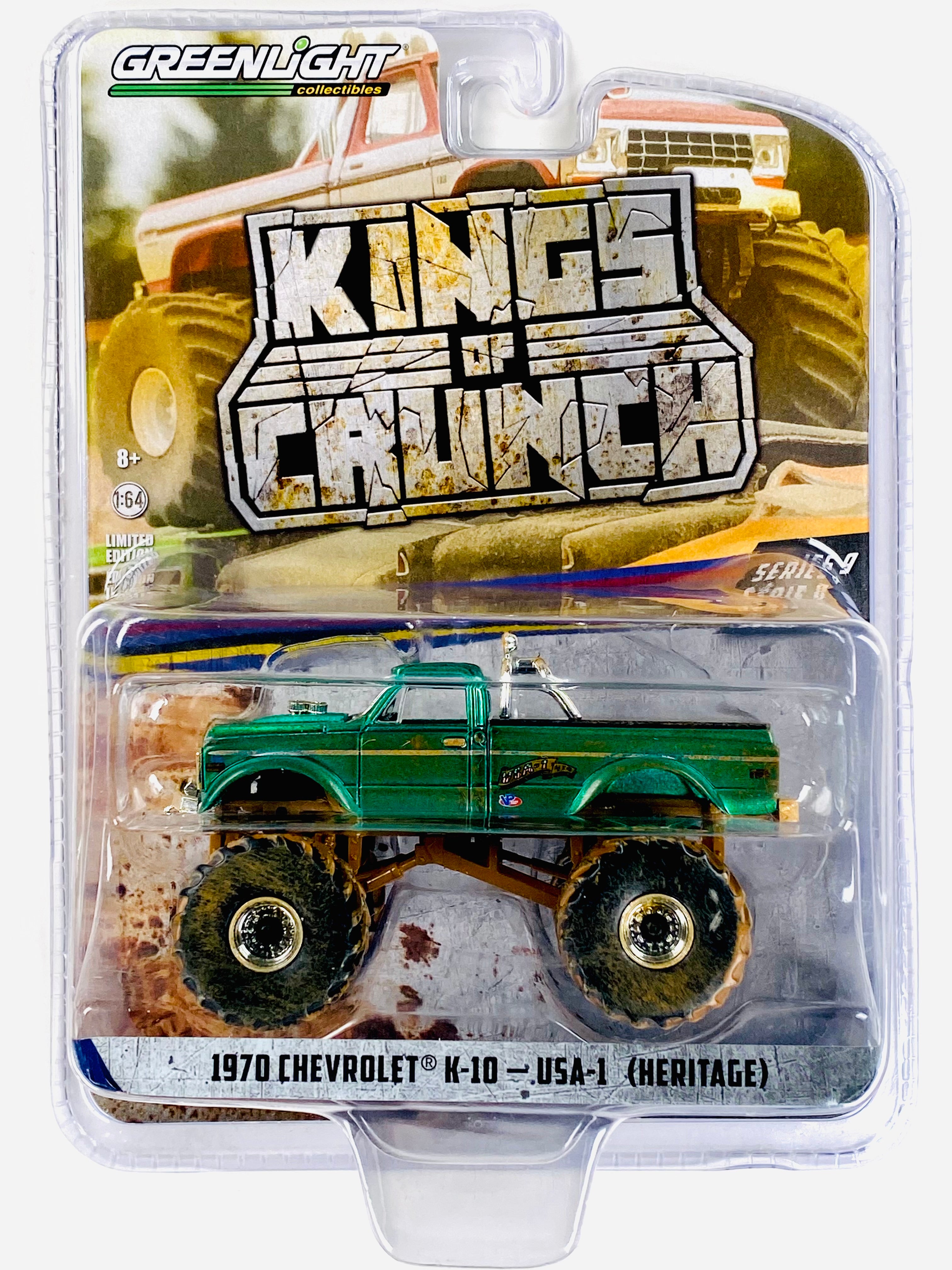 Greenlight King of Crunch 1970 Chevrolet K-10 USA-1 (Heritage
