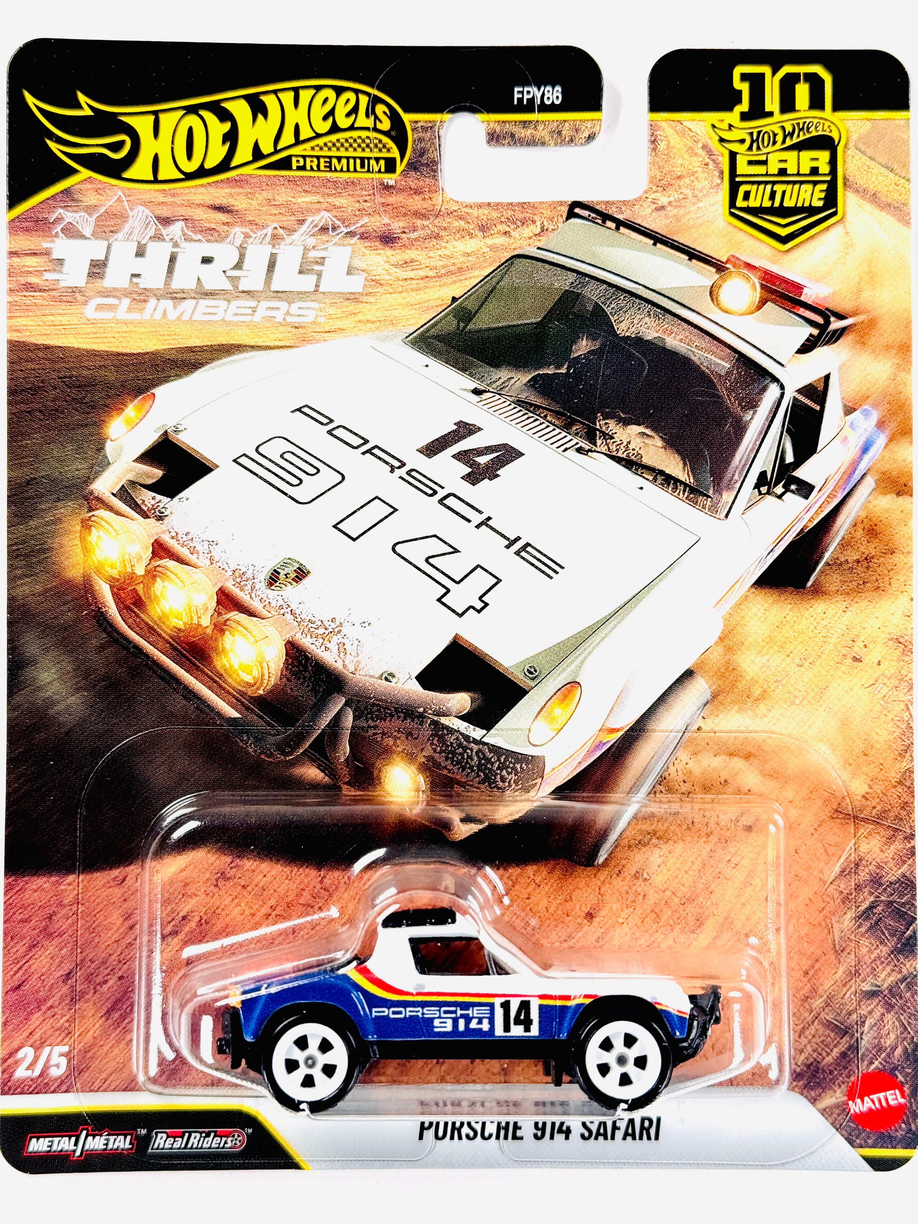 Hot Wheels 2026 Car Culture Thrill Climbers Porsche 914 Safari