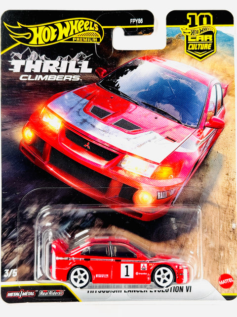 Hot Wheels 2026 Car Culture Thrill Climbers Mitsubishi Lancer Evolution VI