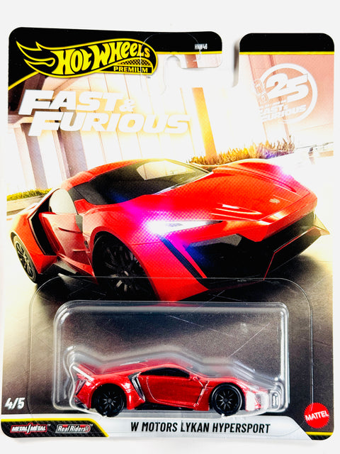 Hot Wheels 2026 Fast & Furious 25th Anniversary Case N W Motors Lykan Hypersport