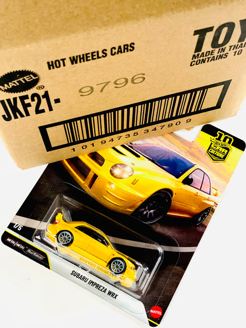 Hot Wheels 2026 Car Culture Subaru Impreza WRX Factory Sealed Solid Pack (10 Cars)
