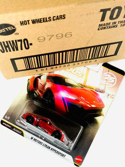 Hot Wheels 2026 Fast & Furious 25th Anniversary W Motors Lykan Hypersport Factory Sealed Solid Pack (10 Cars)
