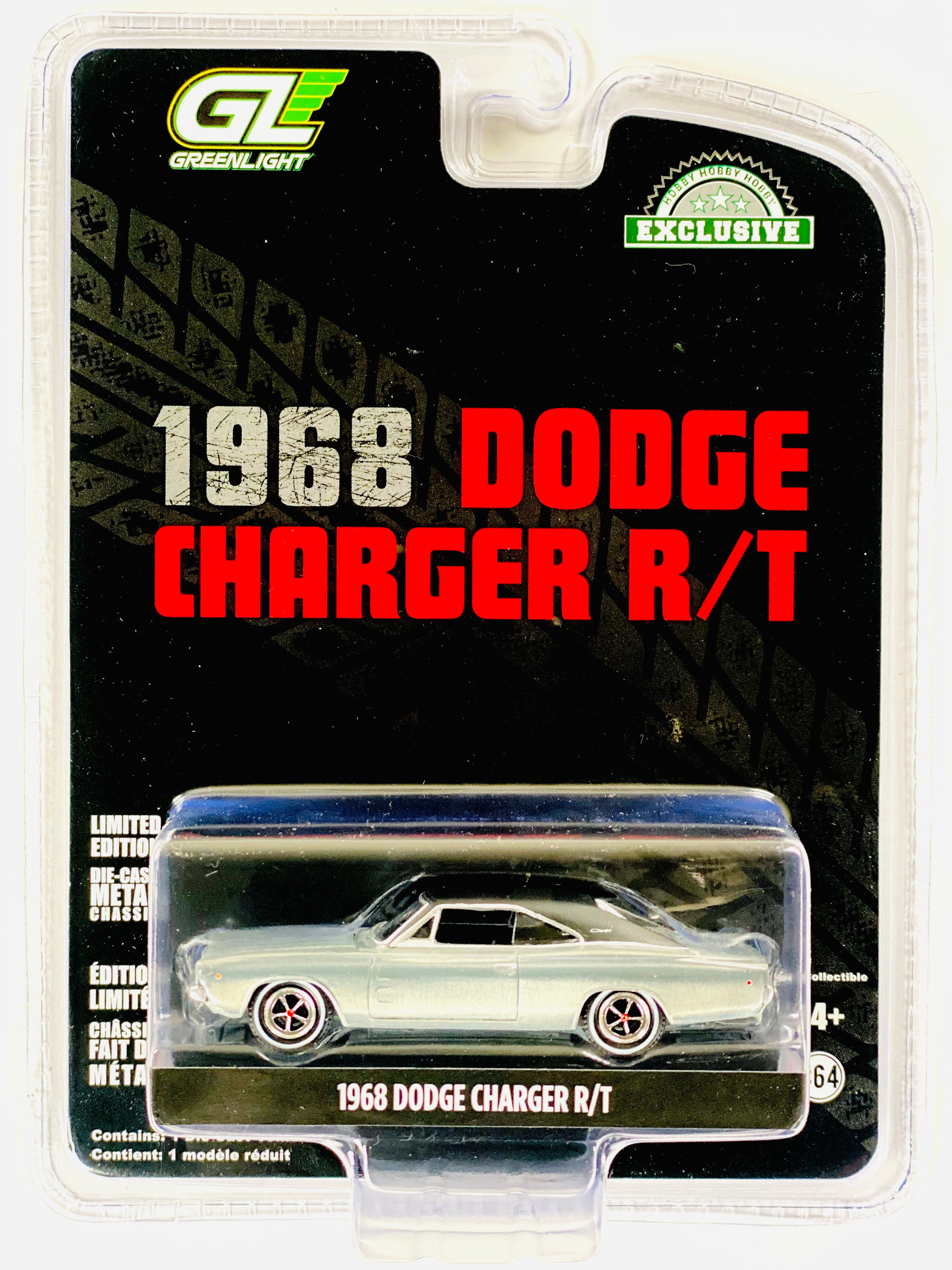 Greenlight Hobby Exclusive 1968 Dodge Charger R/T Raw Chase
