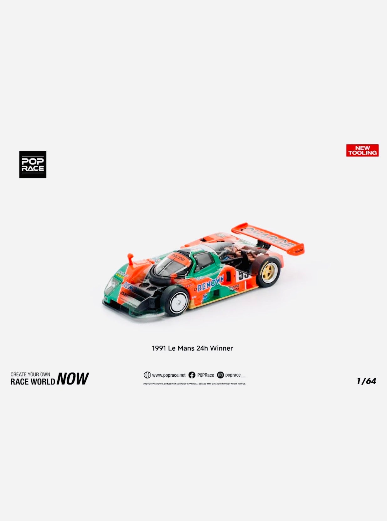希少20471120HEADIBOO'S55 97-98AWCOLLECTION Pop Race Factory Sealed Mazda 787B 1991 Le Mans 24h Winner #301