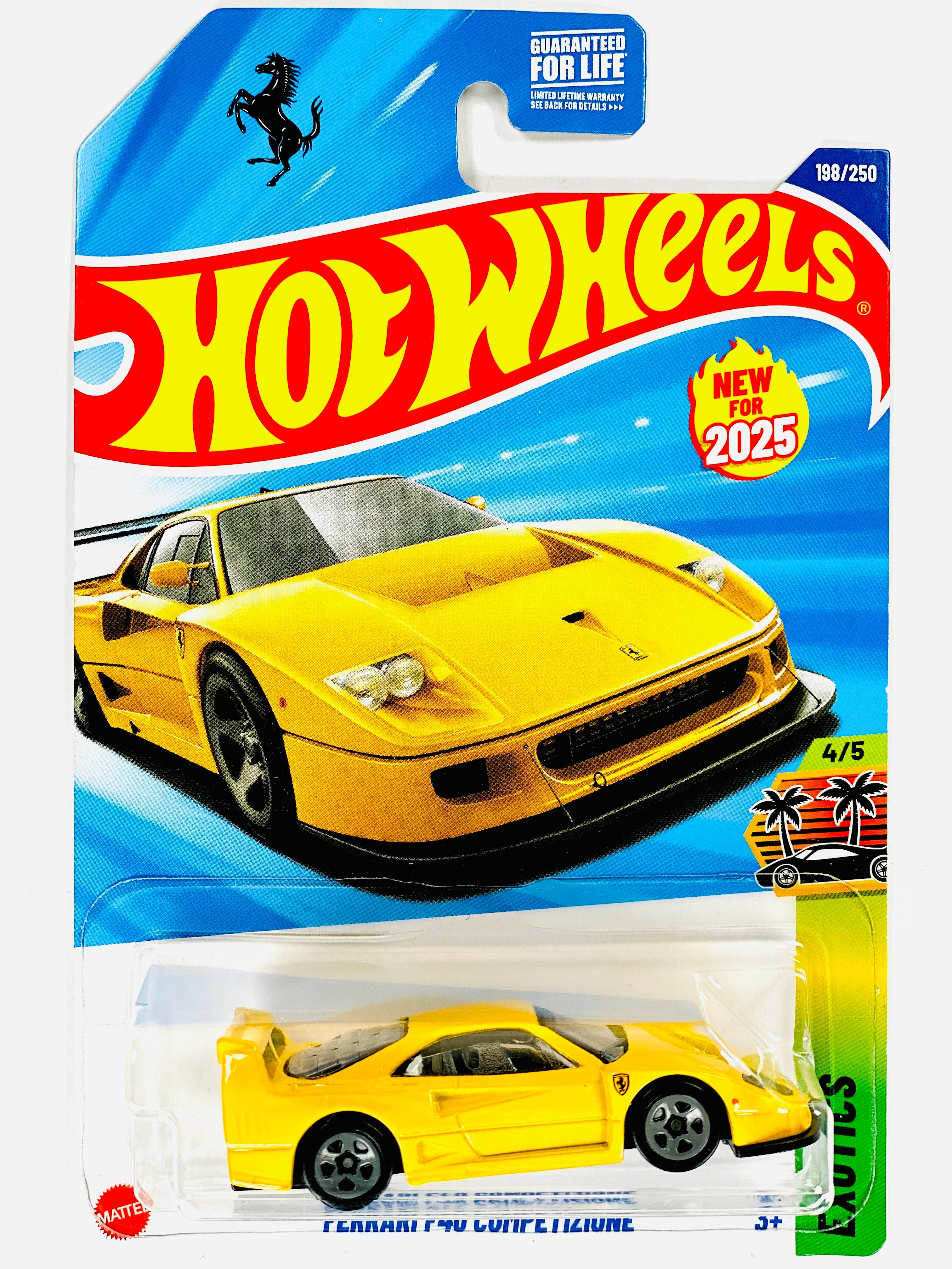 archive Ferrari イエロー ボストンバッグ 00s y2k Hot Wheels 2025 Exotics Ferrari F40 Competizione Yellow - Damaged