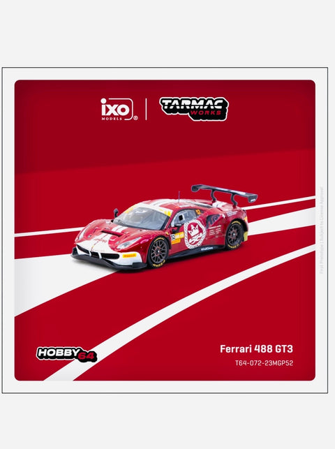 Tarmac Works Hobby 64 Factory Sealed Ferrari 488 GT3 Macau GT Cup Fia GT 2023