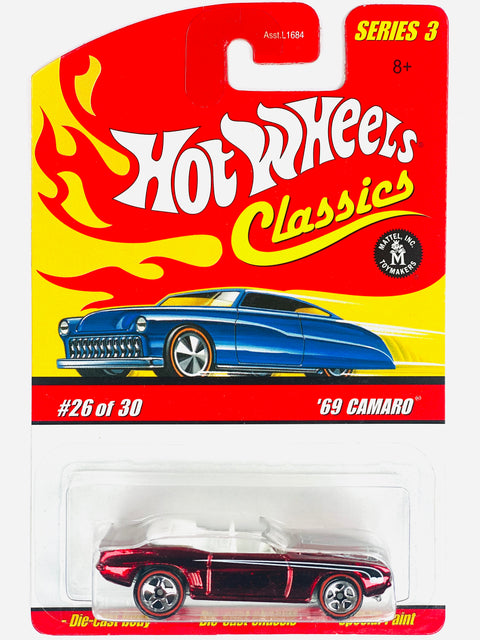 Hot Wheels 2006 Classics Series 3 '69 Camaro Red - Damaged Card