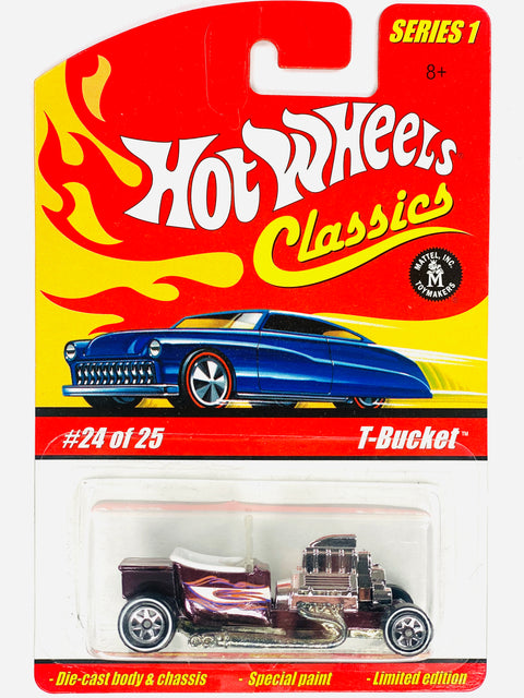Hot Wheels 2004 Classics Series 1 T-Bucket Purple - Damaged Card/Blister