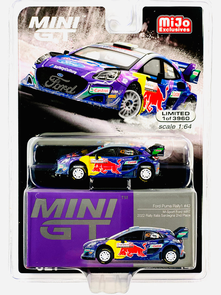 Mini GT Mijo Exclusive Ford Puma Rally1 #42 M-Sport Ford WRT