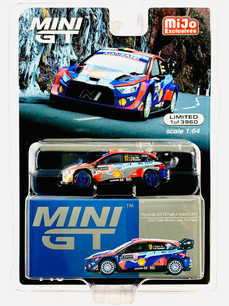 Mini GT Mijo Exclusive Hyundai i20 N Rally1 2023 Rally MonteCarlo